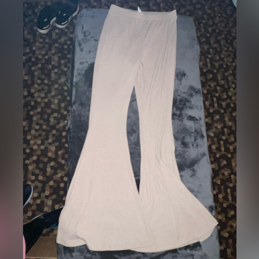 Princess Polly Rita Roberts Flares in Beige Size 8 - Picture 12 of 16